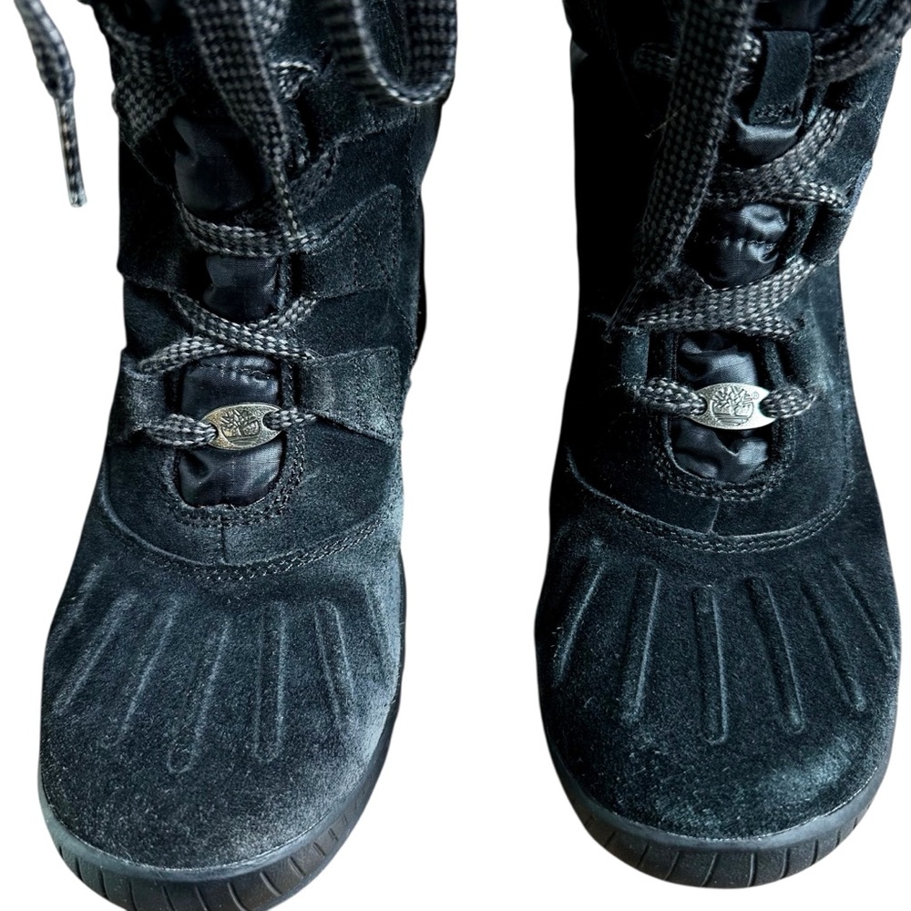 Timberland Women's EarthKeepers Mt Holly Winter Snow Duck Boots Black Suede 8.5 - Picture 7 of 15